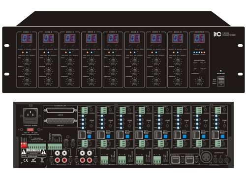 [T-8000]  ITC - Audio Matrix, 8 channel input, 8 channel Ouput, expansion to 32 zones digital