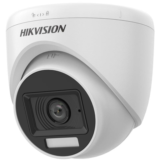 [DS-2CE76D0T-LPFS] Hikvision HD 2MP Indoor Smart Hybrid Light Audio Fixed Turret Camera -built-in mic