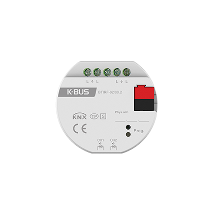 [BTIRF-02/00.2] GVS KNX - IR Transmitter, Flush-mounted, 2-Fold